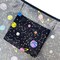 Wrapables Large & Small Foldable Tote Nylon Reusable Grocery Bags, Set of 2, Outer Space